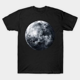 Celestial Full Moon, Night Sky Stars Astronomy Art T-Shirt